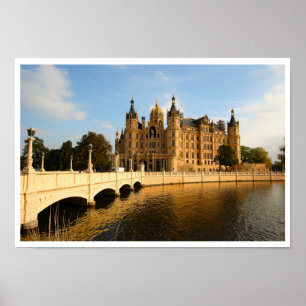 Poster Château de Schwerin, Mecklenburg-Vorpommern, Allem