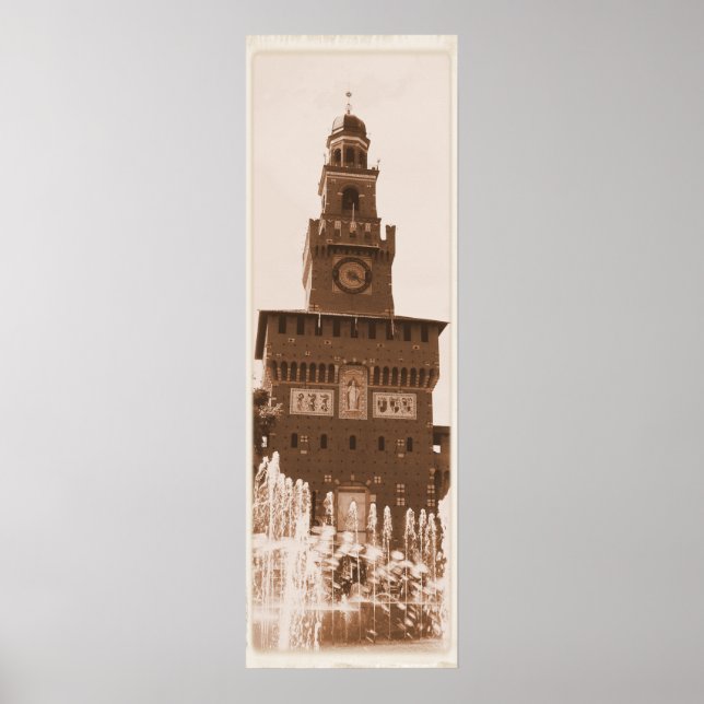Poster Château de Sforza Milano (Devant)