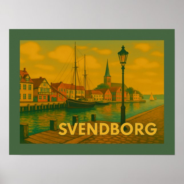 Poster Château de Svendborg Danemark (Devant)
