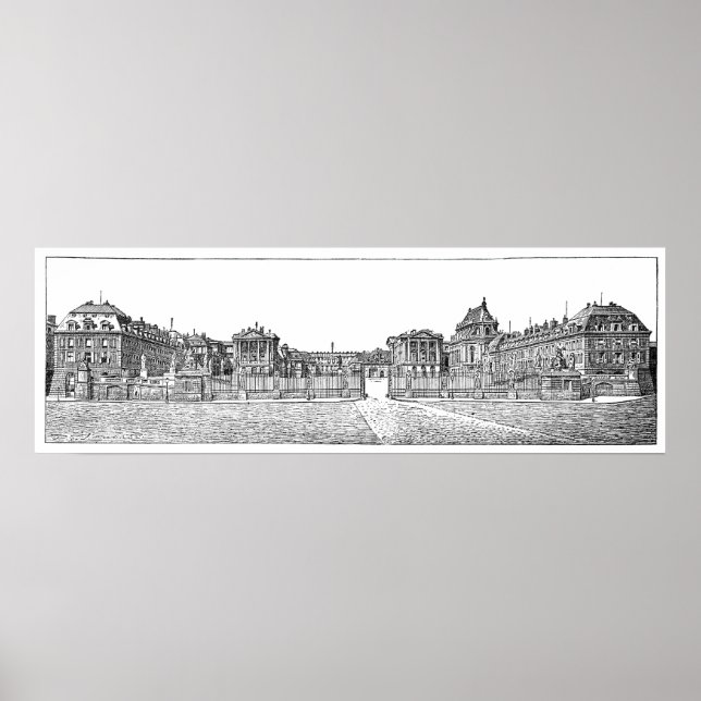 Poster Château de Varsailles (Devant)