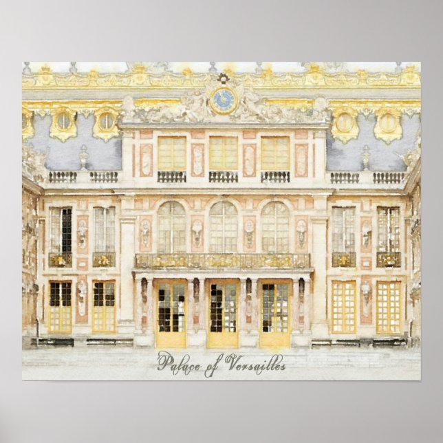 Poster Château de Versailles (Devant)