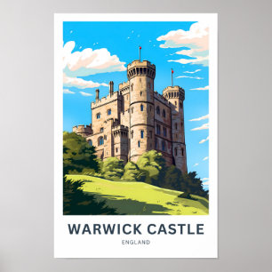 Poster Château de Warwick Angleterre