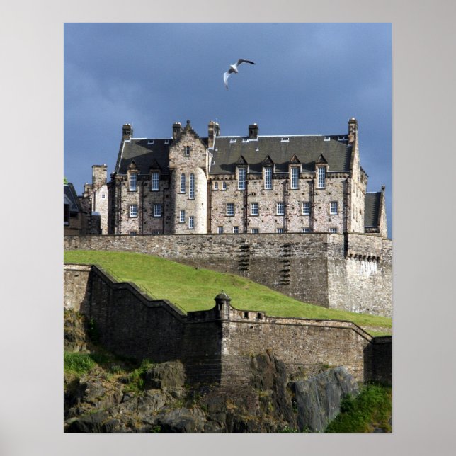 Poster château d'edinburgh gull (Devant)