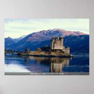 Poster Château d'Eileen Donan, loch Duich, Ecosse