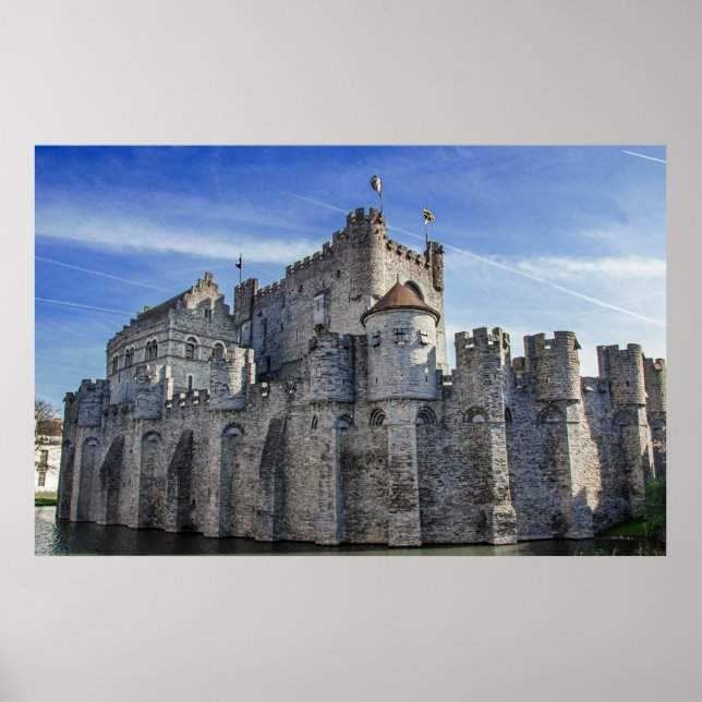 Poster Château des Comtes de Gand. (Devant)