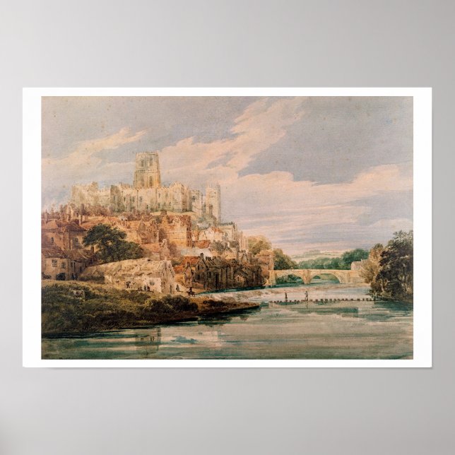 Poster Château et cathédrale de Durham (w/c) (Devant)