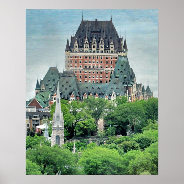 Poster Château Frontenac Québec (Devant)