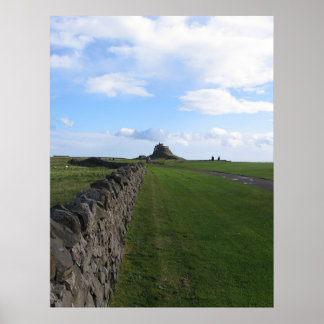 Poster Château Lindisfarne sur l'île Sainte