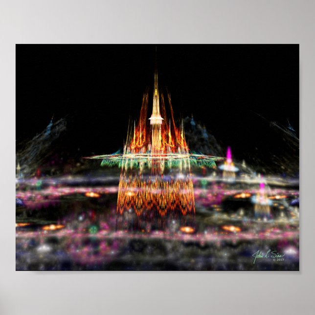 Poster Château magique (10x8) (Devant)