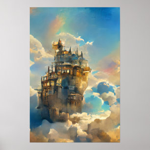 Poster Château Magique, Château, Conte De Fairytale Dans 
