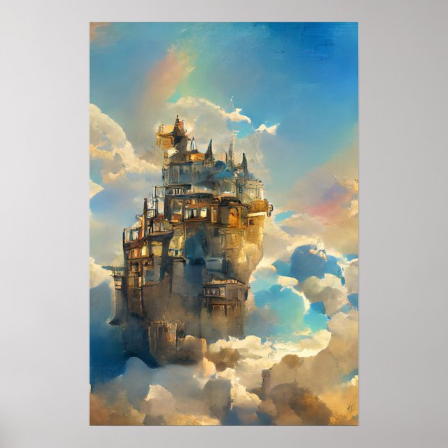 Poster Château Magique, Château, Conte De Fairytale Dans  (Devant)