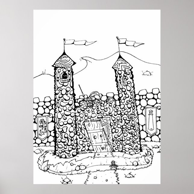 Poster Château Maze (Devant)