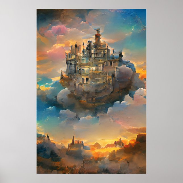 Poster Château médiéval, Royaume d'Imaginaire, Château da (Devant)