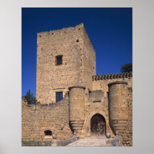 Poster Château Pedraza, Castille Leon, Espagne 2