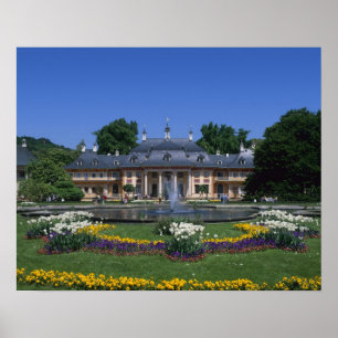 Poster Château Pillnitz, Dresde, Saxe, Allemagne