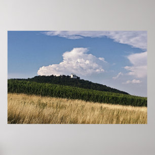 Poster Château sur une colline