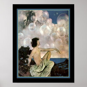 Poster "Châteaux de l'Air" vers 1904 Maxfield Parrish