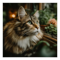 Chaton roux aux yeux verts