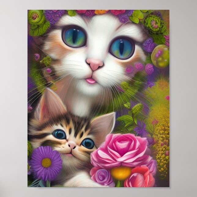 Poster Chatons adorables 8 (Devant)