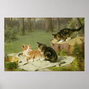 Poster Chatons Jouer