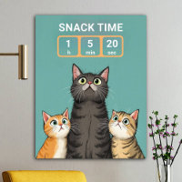 Chats Amusants En Attente De Snack