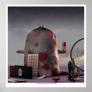 Poster chats cérémoniels II ( chat no 6 )