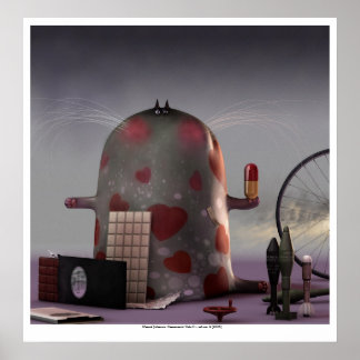 Poster chats cérémoniels II ( chat no 6 )