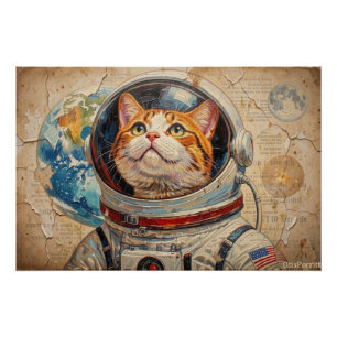 POSTER CHATS DANS L'ESPACE 9