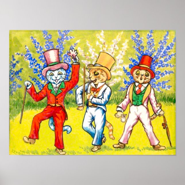 Poster Chats dansants (Devant)