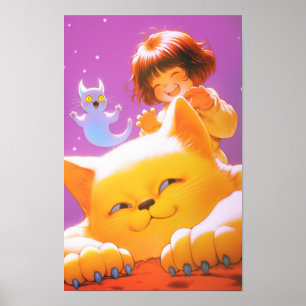 Poster Chats d'Halloween