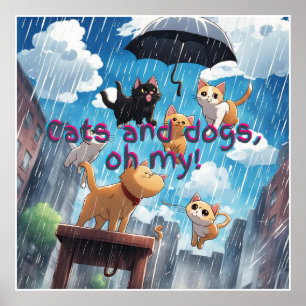 Poster Chats Et Chiens Qui Pleurent