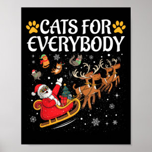 Poster Chats Pour Tous Hommes Enfants Femmes Vilain Noël