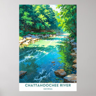 Poster Chattahoochee River, Géorgie