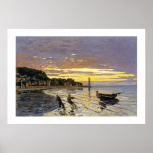 Poster Chauffage d'un bateau, Honfleur
