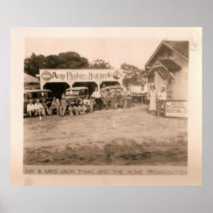 Poster Chauffage et plomberie, Kilgore, TX 1931 / 32