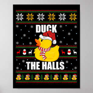 Poster Chauffage Xmas moche Style Drôle Canard en caoutch