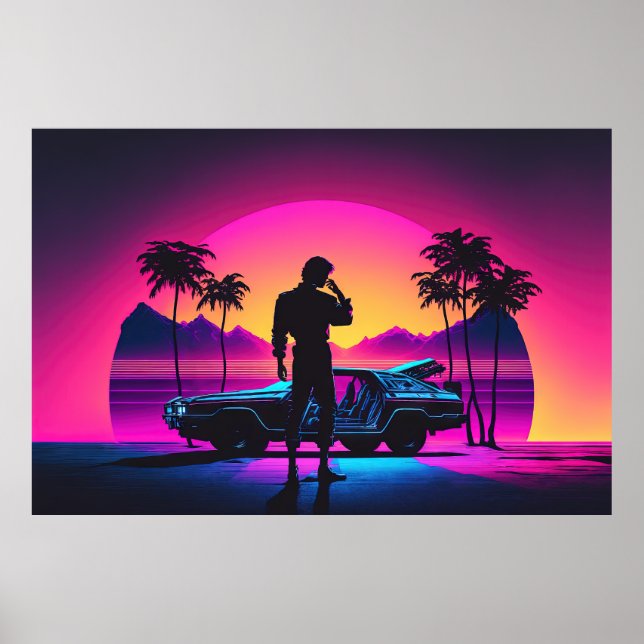 Poster Chauffeur du coucher de soleil : Le guerrier de la (Devant)