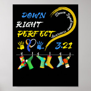 Poster Chaussettes de sensibilisation de la Journée mondi