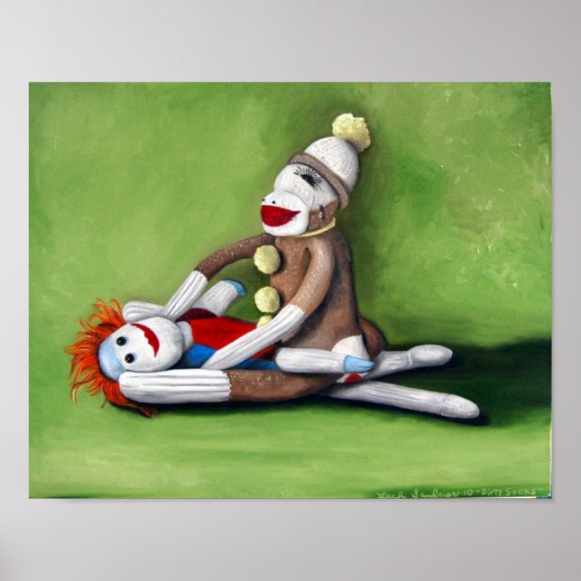 Poster Chaussettes sales (Devant)