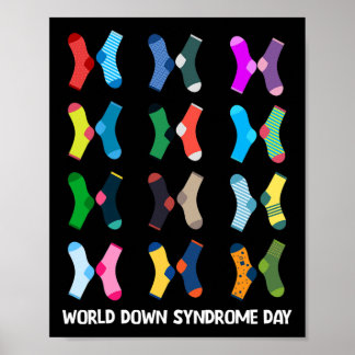 Poster Chaussettes World Down Syndrome Day Wdsd