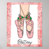 Chaussons de ballet d’art mural pour filles person