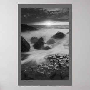 Poster Chaussure des géants au coucher du soleil