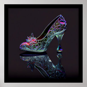 Poster Chaussure en verre Cendrillon