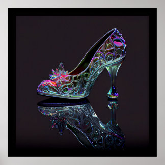 Poster Chaussure en verre Cendrillon