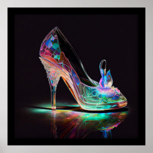 Poster Chaussure en verre Cendrillon