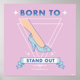 Poster Chaussure En Verre Cindrella "Né Pour Se Retirer"
