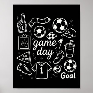 Poster Chaussures à crampons en mousse pour le football d
