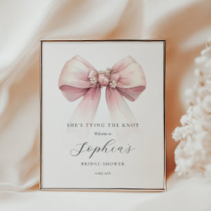 Poster Chaussures Attachant La Fête des mariées Knot Bien