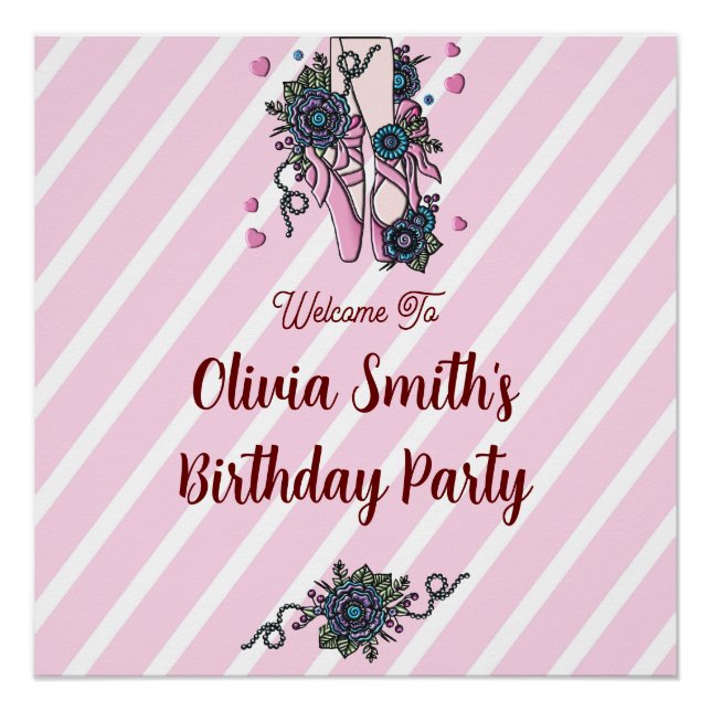 Poster Chaussures de ballet personnalisées (Devant)