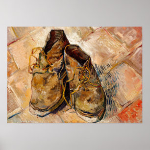 Poster Chaussures de Van Gogh Peinture Art